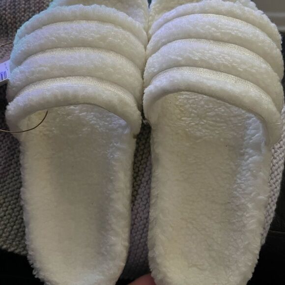 Adidas Adilette Cozy Slide M9/W/10 White On White main image 5